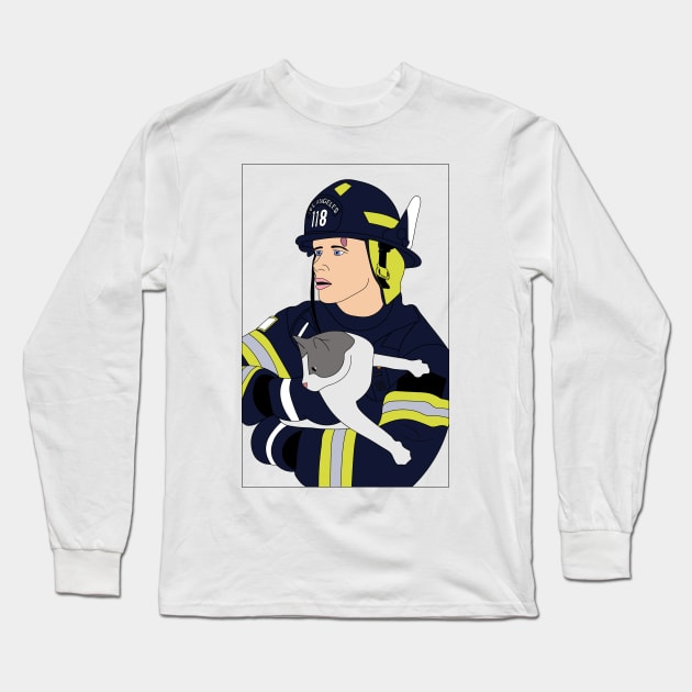 Evan 'Buck'Buckley from 9-1-1 Long Sleeve T-Shirt by spaceface